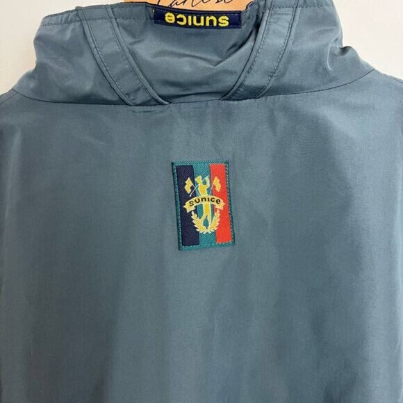 Sunice Vintage Golf 1/2 half Zip Windbreaker Pocket Gray Mens XXL 2XL 80s Jacket - Picture 4 of 15